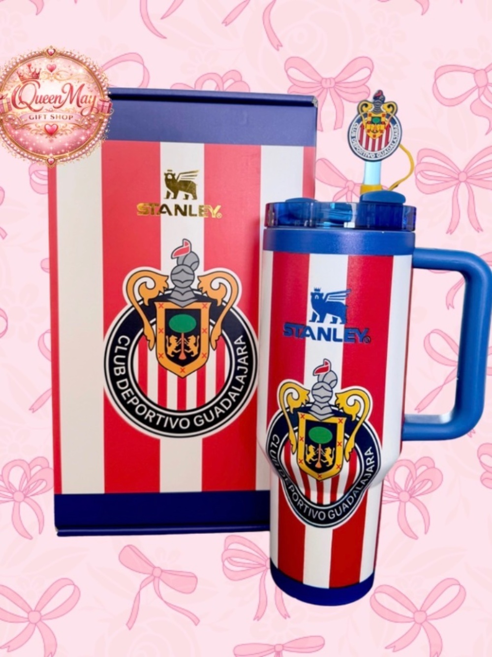 Red And White Chivas De Guadalajara 40 oz